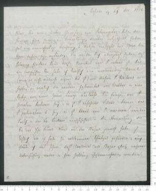 Brief von Ludolf Christian Treviranus an Adelbert von Chamisso