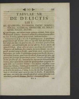 Tabulae VII. De delictis