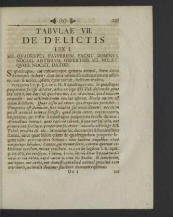 Tabulae VII. De delictis