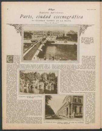 París, ciudad escenográfica : Aspectos parisienses