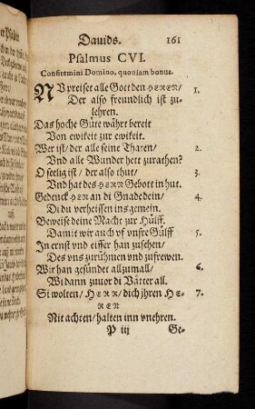 161r-171r, Psalme CVI-CIX