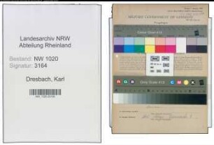 Entnazifizierung Karl Dresbach , geb. 23.10.1883 (Feuerwehrmann)