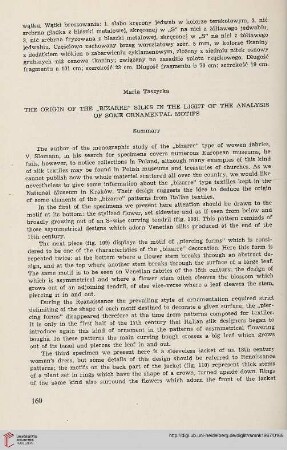 9: The origin of the "bizarre" silks in the light of the analysis of some ornamental motifs : summary