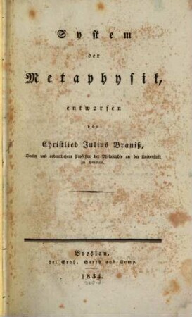 System der Metaphysik