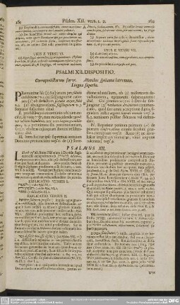 Psalmi XII. Dispositio. Corruptelistarum furor. Mundus spelunca latronum. Lingua superba