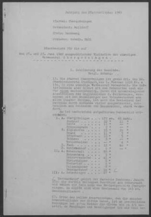 Obergröningen mit Hohenstadt (Abtsgmünd) und Schechingen: Pfarrbericht 1949
