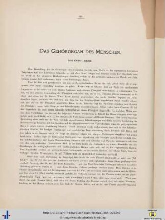 Das Gehörorgan des Menschen.