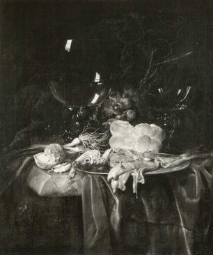 Das Frühstück : Willem van Aelst (1625/26-um 1683). Das Frühstück. Öl, Leinwand, 58,5 x 46 cm, 1670