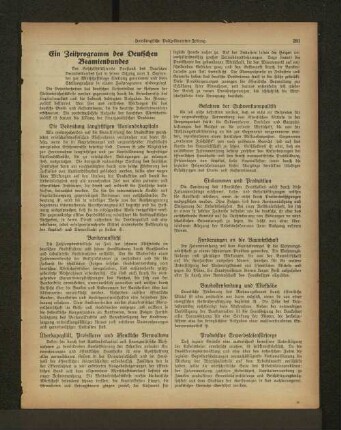 Ein Zeitprogramm des Deutschen Beamtenbundes