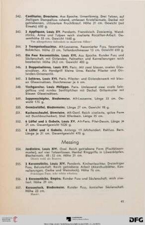 Messing (Nr. 554-559a)