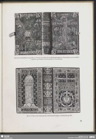 Lederschnitt-Einband der Bibel für die Gottlieben-Kapelle zu Herrnsheim, aus dem Besitz von D. Dr. jur. Freiherr Cornelius Heyl zu Herrnsheim