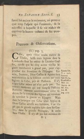 Preuves & Observations