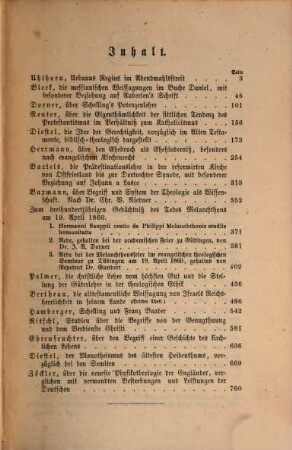 Jahrbücher für deutsche Theologie. 5, 5. 1860