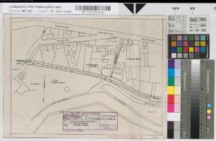 Aufhebung des Bahnüberganges in km 0,990 der Strecke Kreuztal-Wallau: Lageplan, M. 1:1.000 Stnr.: 94, Iwü, Bunr.: 5, Blnr.: 1