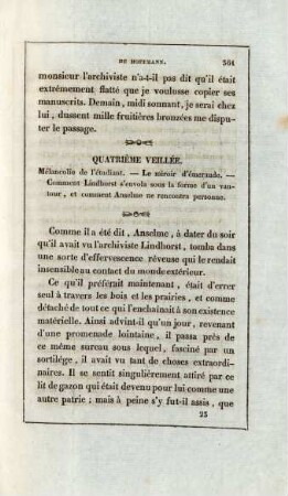 Quatrième veillée. Mélancholie de l‘étudiant …