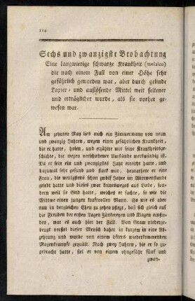114-127, Sechs und zwanzigste Beobachtung.