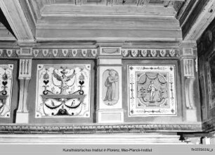 Wanddekoration in der "Cameretta sul Cortile"