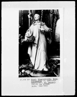 Figur am Benediktsaltar, der heilige Leonhard