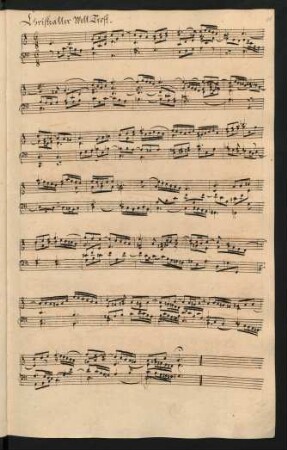 Christe aller Welt Trost; org; a-Moll; BWV 673