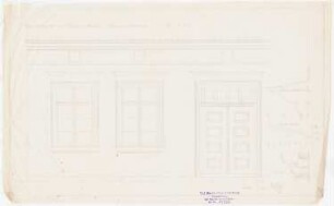 Hausfassade, Lychen: Teilansicht 1:20