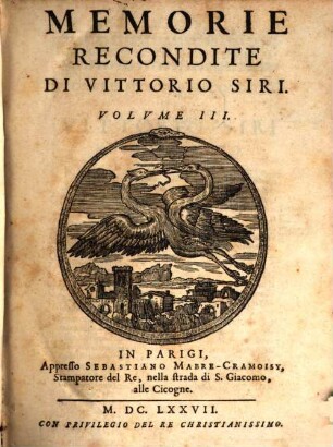 Memorie Recondite : Dall'Anno 1601. sino al 1640., 3