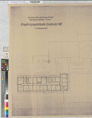 Empfangsgebäude Duisburg Hbf: Grundriß 3. Obergeschoß, M. 1:100