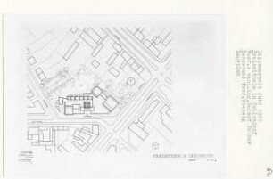 Freizeitheim, Berlin-Zehlendorf (Diplomarbeit bei Peter Poelzig): Lageplan 1:500