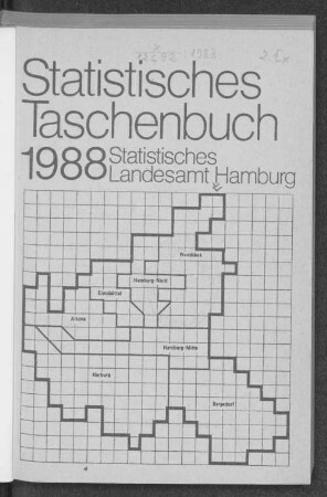 1988: Statistisches Taschenbuch // Statistisches Landesamt Hamburg
