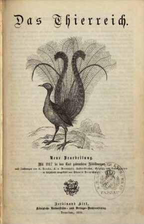 Samuel Schilling's Grundriß der Naturgeschichte des Thier-, Pflanzen- und Mineralreichs, 1. Das Thierreich