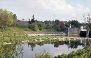 Pleidelsheim, Altneckar, Unterwasser, Wehr Beihingen
