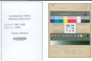 Entnazifizierung Wilhelm Teepe , geb. 09.09.1905 (Friseur)