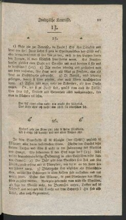 13. (25.) - 20. (48.) Zoologische Kentnisse