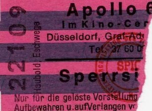 Apollo 69 im Savoy, Düsseldorf