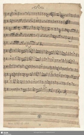 Viola. [transp., ohne Sonata]