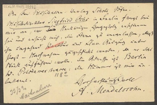 Brief an B. Schott's Söhne : 18.04.1896