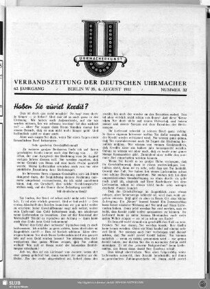 Haben Sie zuviel Kredit?