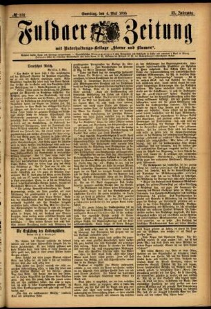 Ausgabe vom Samstag, den 04. Mai 1895.