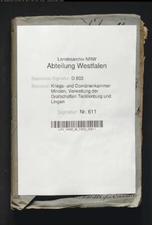 Der Verkauf der im Osnabrückischen belegenen Tecklenburgischen Eigenbehörigen