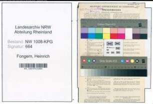 Entnazifizierung Heinrich Fongern , geb. 08.10.1887 (Schreiner)
