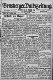 Bensberger Volkszeitung. 1907-1929