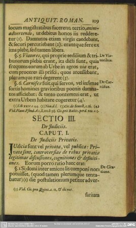 Sectio III. De Judiciis