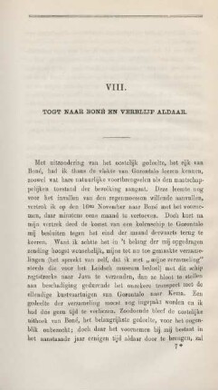VIII. Togt naar Boné en verblijf aldaar