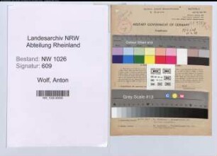 Entnazifizierung Anton Wolf , geb. 22.08.1891 (Buchhalter)