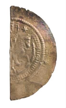 Münze, Brakteat (Hälbling), um 1210/1215