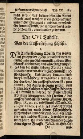 585-591, Die CVI. Tabelle