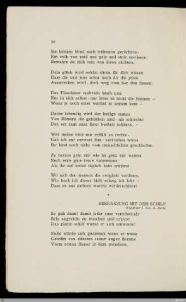 Bekränzung mit dem Schilf (Fegefeuer I. Ges. 44-Ende)