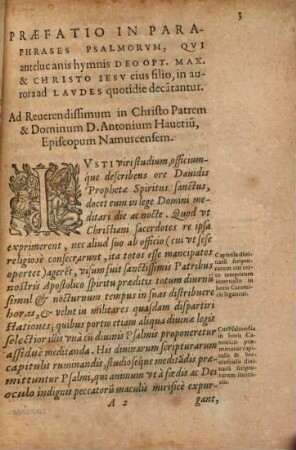 Paraphrases in Psalmos ... ad Laudes ante lucanas ... (decantari solitos)