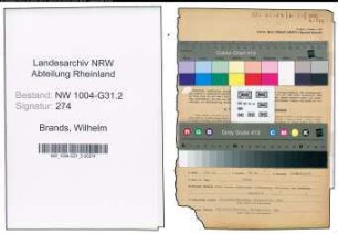 Entnazifizierung Wilhelm Brands , geb. 25.04.1907 (Gastwirt)