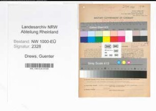 Entnazifizierung Guenter Drews, geb. 21.06.1915 ()