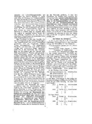 Zur Reform des Schuljahres